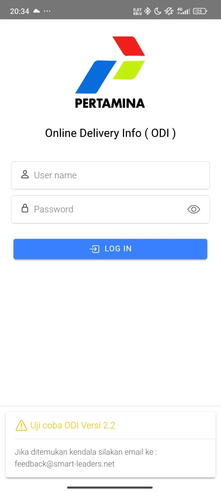 ODI screenshot